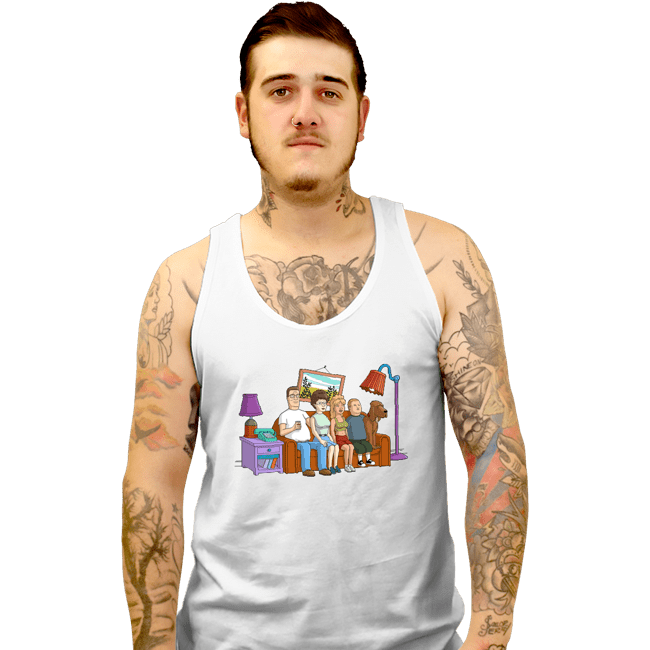 Secret_Shirts Tank Top, Unisex / Small / White King Of The Hill Couch
