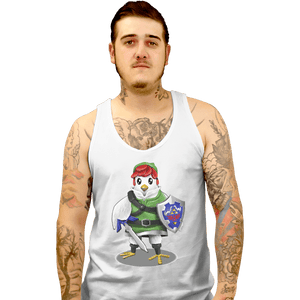 Shirts Tank Top, Unisex / Small / White Hyrule Chicken