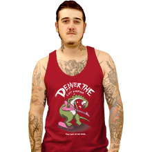 Load image into Gallery viewer, Shirts Tank Top, Unisex / Small / Red Last Dinosaur Vs The World
