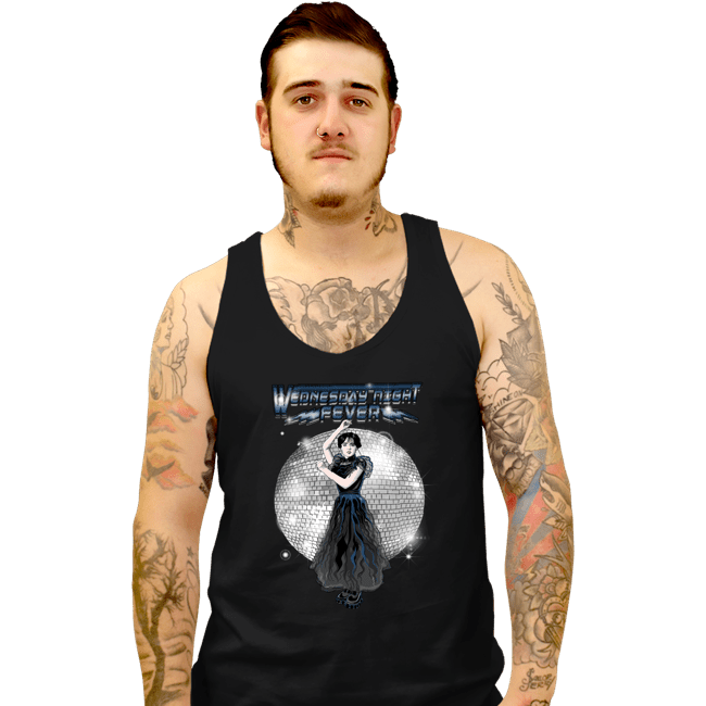 Daily_Deal_Shirts Tank Top, Unisex / Small / Black Wednesday Night Fever
