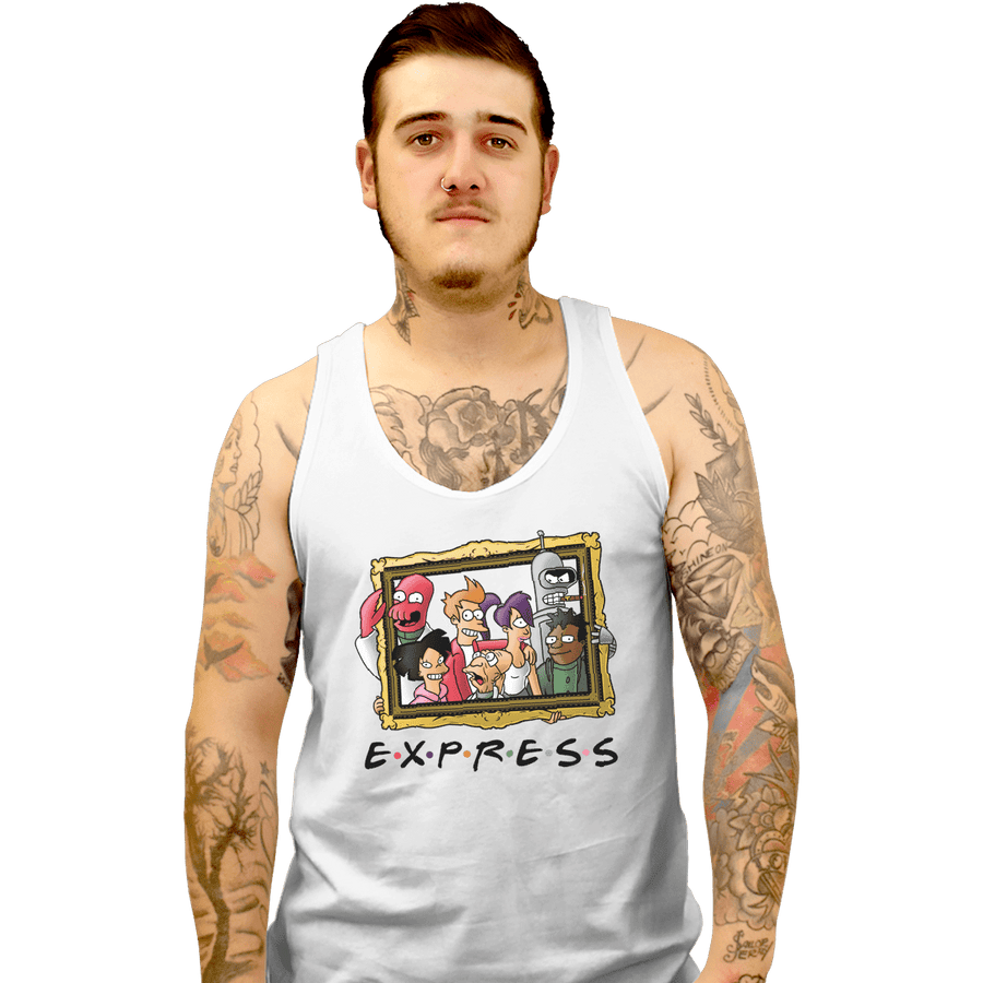 Shirts Tank Top, Unisex / Small / White Friends Express