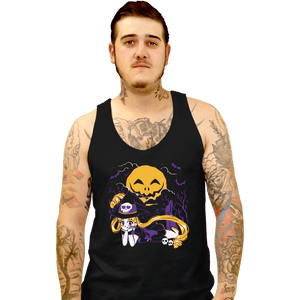 Daily_Deal_Shirts Tank Top, Unisex / Small / Black Magical Halloween Moon