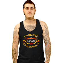 Load image into Gallery viewer, Daily_Deal_Shirts Tank Top, Unisex / Small / Black I Survived All Valley Karate
