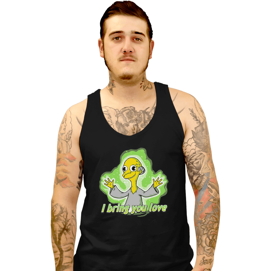 Shirts Tank Top, Unisex / Small / Black I Bring You Love