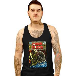 Daily_Deal_Shirts Tank Top, Unisex / Small / Black Camp Blood