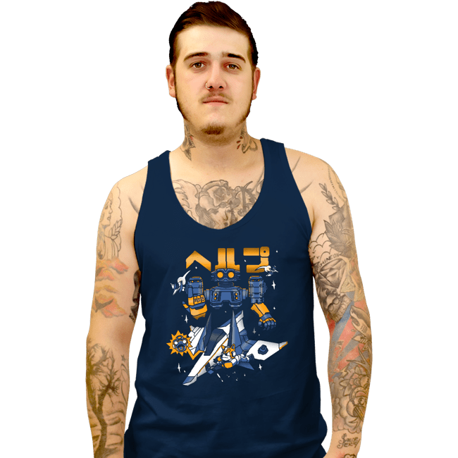 Secret_Shirts Tank Top, Unisex / Small / Navy Space Troubles