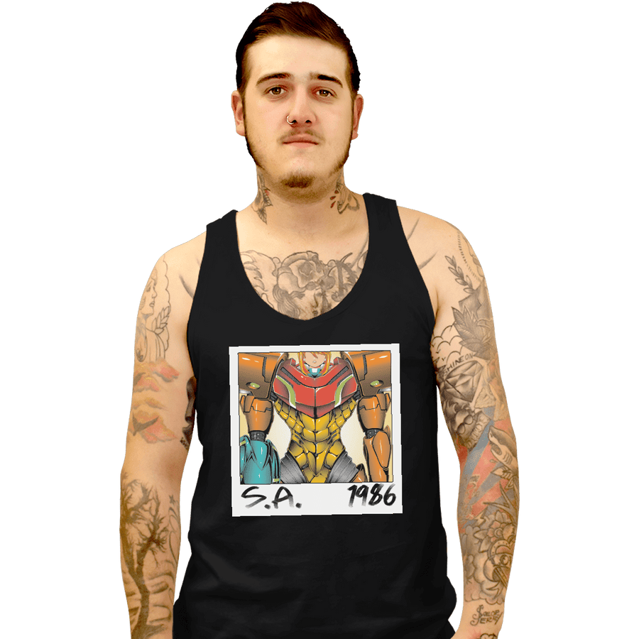 Shirts Tank Top, Unisex / Small / Black 1986