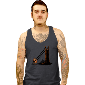 Shirts Tank Top, Unisex / Small / Dark Heather Dark Slingshot