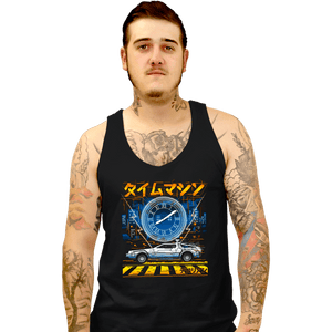 Daily_Deal_Shirts Tank Top, Unisex / Small / Black Time Machine