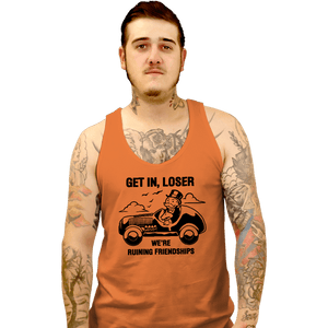 Secret_Shirts Tank Top, Unisex / Small / Orange Uncle Pennybags