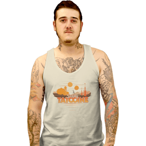 Shirts Tank Top, Unisex / Small / White Sunny Tatooine