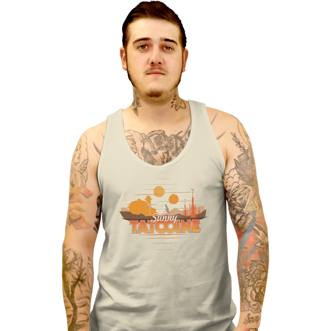 Shirts Tank Top, Unisex / Small / White Sunny Tatooine