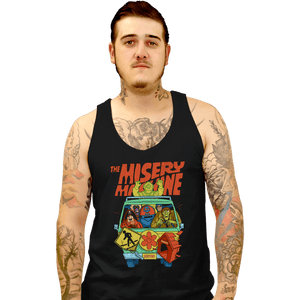 Daily_Deal_Shirts Tank Top, Unisex / Small / Black The Misery Machine