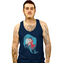 Load image into Gallery viewer, Shirts Tank Top, Unisex / Small / Navy Mermaid Kiss

