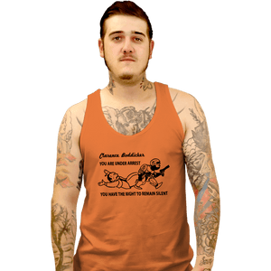 Daily_Deal_Shirts Tank Top, Unisex / Small / Orange Go Directly To Jail, Creep