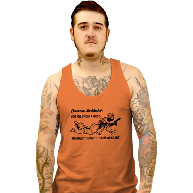 Daily_Deal_Shirts Tank Top, Unisex / Small / Orange Go Directly To Jail, Creep