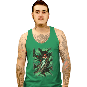 Shirts Tank Top, Unisex / Small / Irish Green Secret Garden