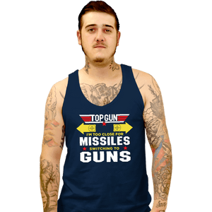 Shirts Tank Top, Unisex / Small / Navy Switching To Guns