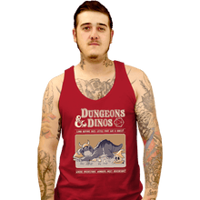 Load image into Gallery viewer, Daily_Deal_Shirts Tank Top, Unisex / Small / Red Dungeons And Dinos
