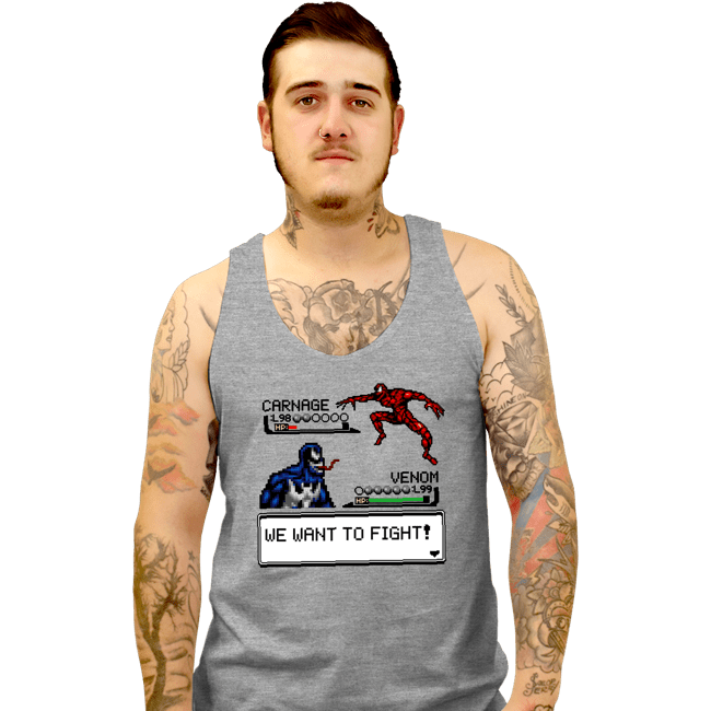 Shirts Tank Top, Unisex / Small / Sports Grey Carnage Fight