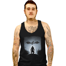 Load image into Gallery viewer, Shirts Tank Top, Unisex / Small / Black Skyrim Dragon Hunting
