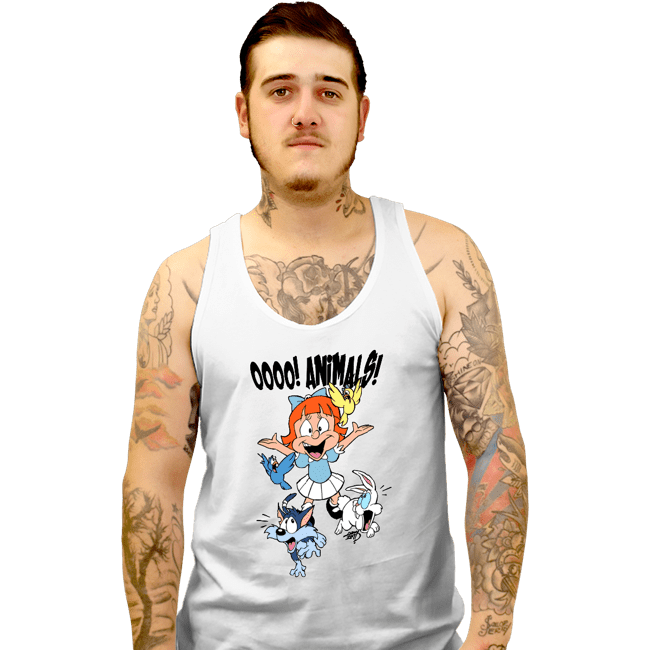 Shirts Tank Top, Unisex / Small / White Elmyra Loves Animals