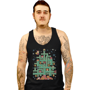 Shirts Tank Top, Unisex / Small / Black It's a Tree Mario