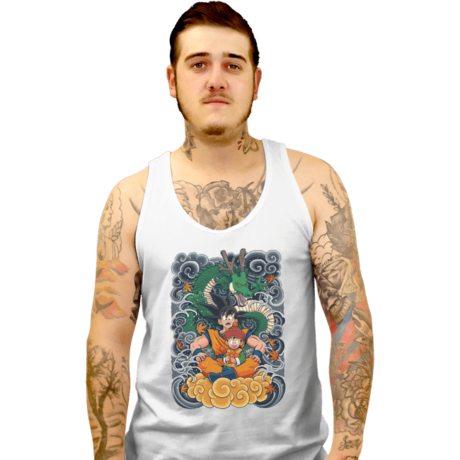 Shirts Tank Top, Unisex / Small / White Goku and Gohan