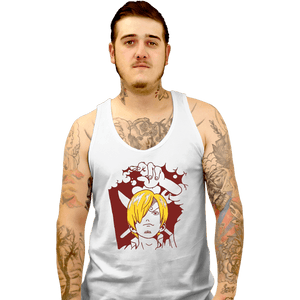 Shirts Tank Top, Unisex / Small / White Pirate Cook