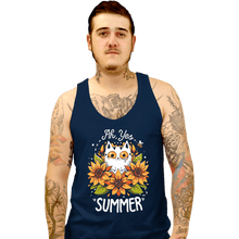 Load image into Gallery viewer, Daily_Deal_Shirts Tank Top, Unisex / Small / Navy Summer Kitten Sniffles
