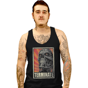 Shirts Tank Top, Unisex / Small / Black Terminate