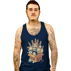 Shirts Tank Top, Unisex / Small / Navy Game Of Boxes