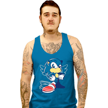 Load image into Gallery viewer, Shirts Tank Top, Unisex / Small / Sapphire Waiting Hedgehog
