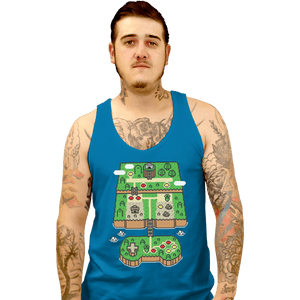 Shirts Tank Top, Unisex / Small / Sapphire Super Console World