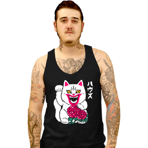 Daily_Deal_Shirts Tank Top, Unisex / Small / Black Lucky Hausu