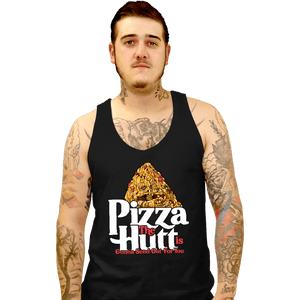 Daily_Deal_Shirts Tank Top, Unisex / Small / Black Pizza Sends Out