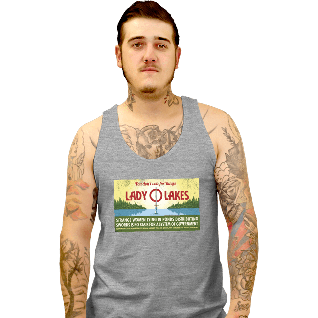 Daily_Deal_Shirts Tank Top, Unisex / Small / Sports Grey Lady O Lakes Butter