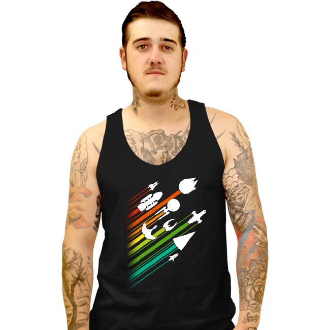 Shirts Tank Top, Unisex / Small / Black Warp Speed