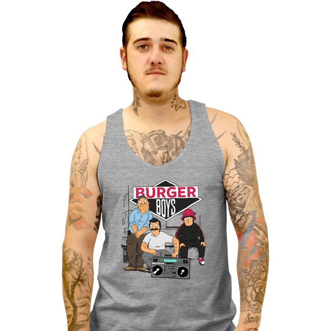 Daily_Deal_Shirts Tank Top, Unisex / Small / Sports Grey The Burger Boys