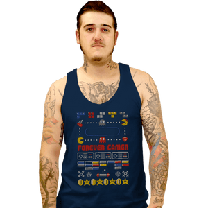 Shirts Tank Top, Unisex / Small / Navy A Very Gamer Christmas