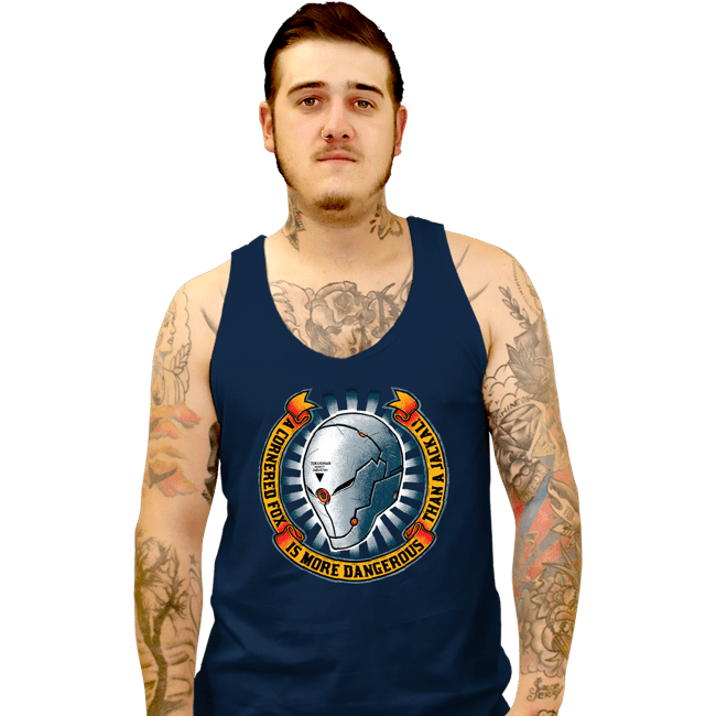 Secret_Shirts Tank Top, Unisex / Small / Navy A Cornered Fox