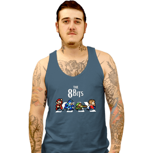 Daily_Deal_Shirts Tank Top, Unisex / Small / Indigo Blue The 8 Bits