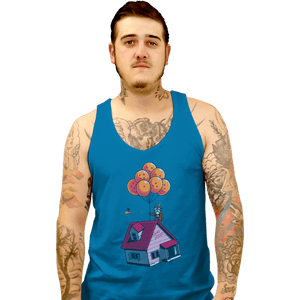 Shirts Tank Top, Unisex / Small / Sapphire Adventure Is Up There