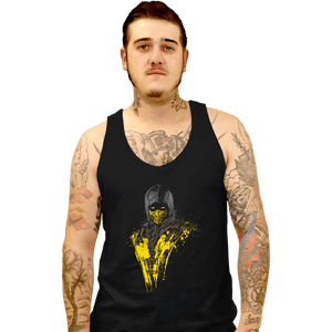 Shirts Tank Top, Unisex / Small / Black Mortal Fire