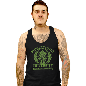 Shirts Tank Top, Unisex / Small / Black Miskatonic University
