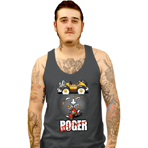 Daily_Deal_Shirts Tank Top, Unisex / Small / Charcoal Roger