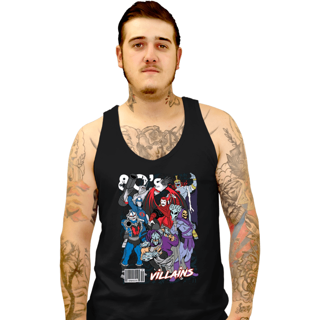 Shirts Tank Top, Unisex / Small / Black 80s Evil