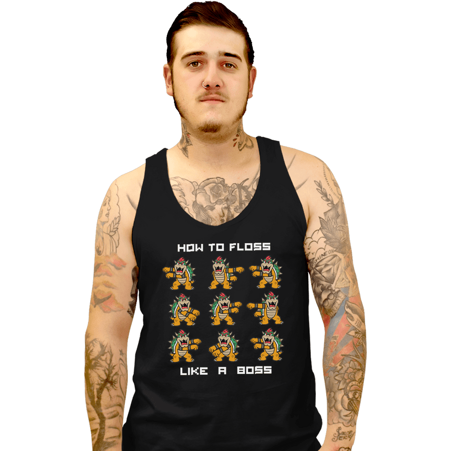 Shirts Tank Top, Unisex / Small / Black Floss Boss
