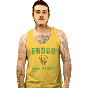 Shirts Tank Top, Unisex / Small / Gold Endor Park Ranger