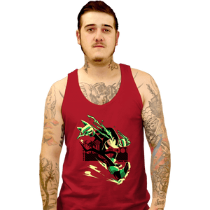 Daily_Deal_Shirts Tank Top, Unisex / Small / Red The Strongest Dude